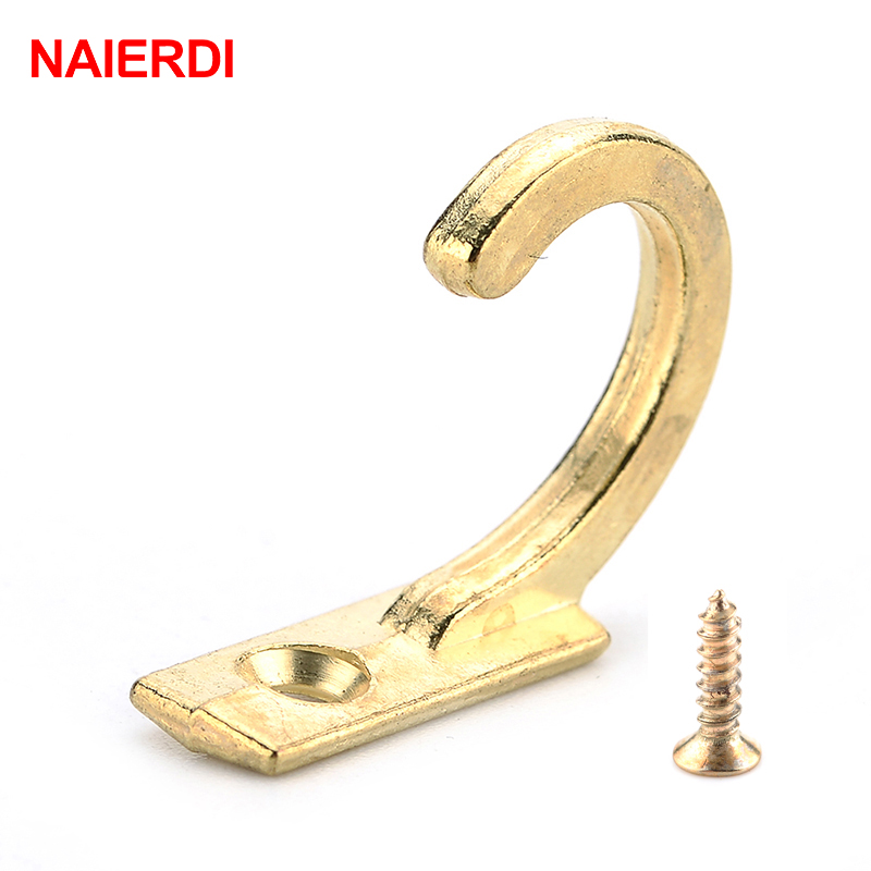 Furniture Hardware Supplies - NAIERDI 10PCS Small Antique Hooks Wall