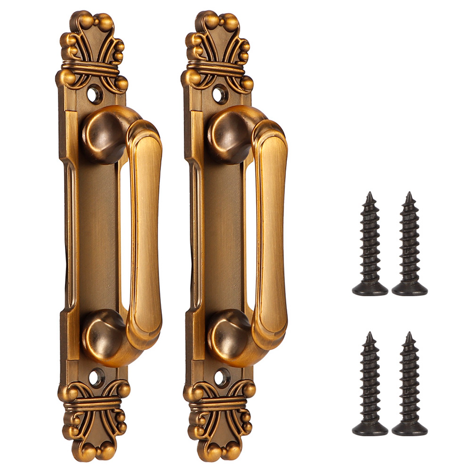 Furniture Hardware Knobs - 2Pcs/Set European Style Antique Zinc Alloy