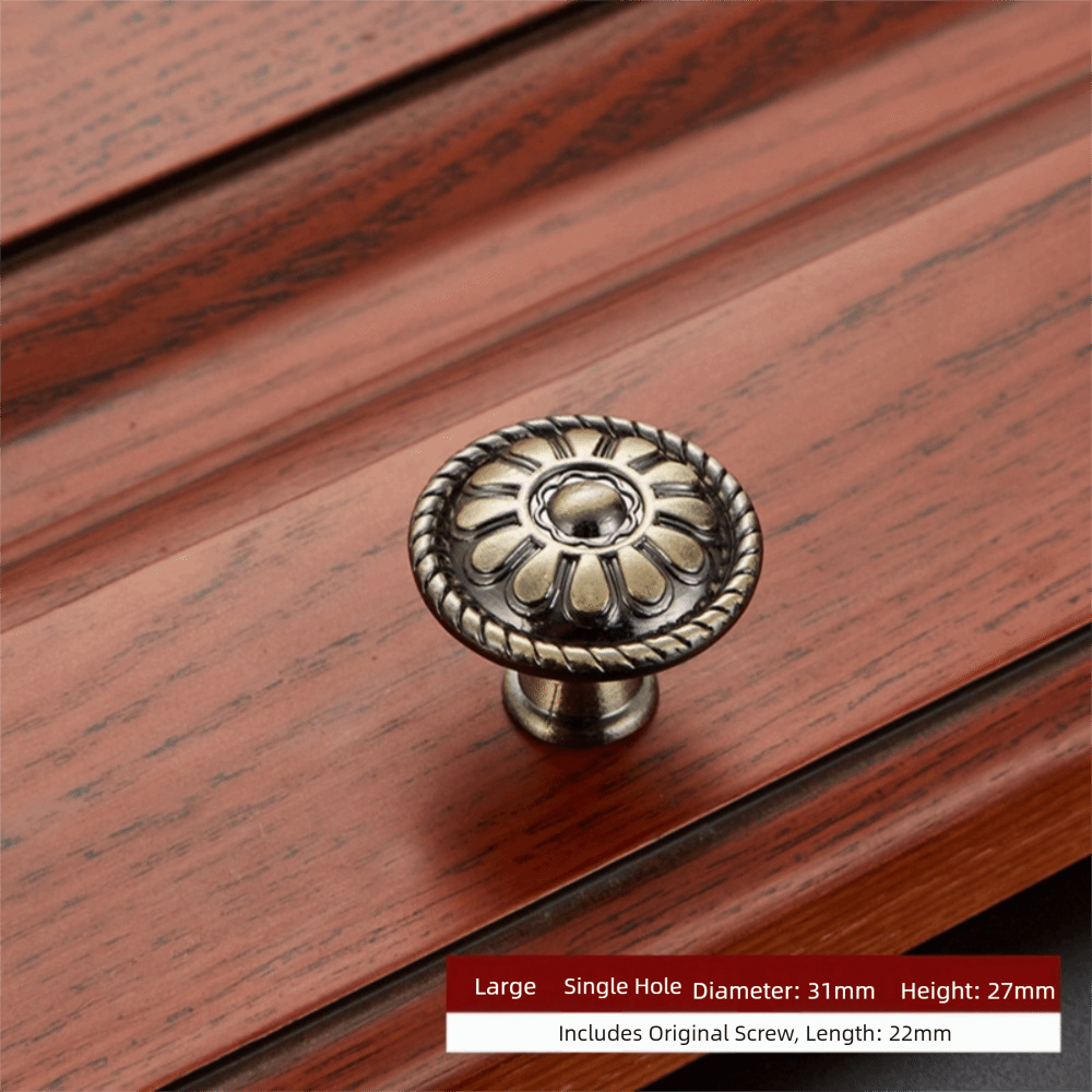 Furniture Hardware Knobs - Bronze With Screw Cupboard Wardrobe Cabinet