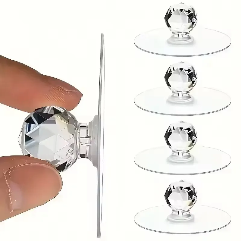 Furniture Hardware Knobs - 20pcs Transparent Crystal Door Knobs Cabinet
