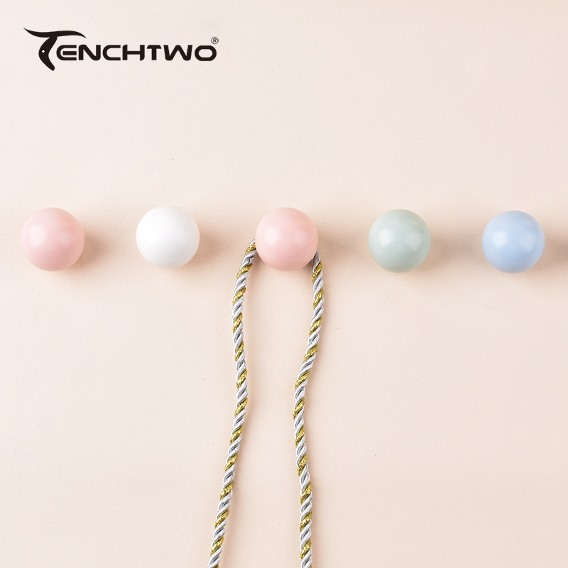 Round Ceramic Hook Clothes Han - Furniture Hardware Supplies 评论和价格