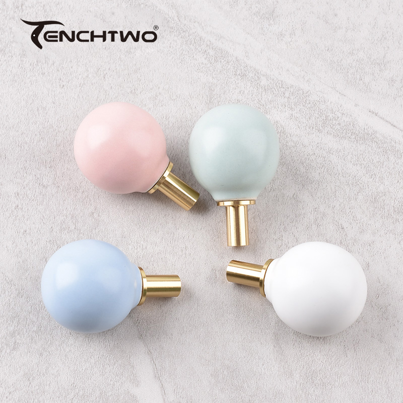 Round Ceramic Hook Clothes Han - Furniture Hardware Supplies 评论和价格