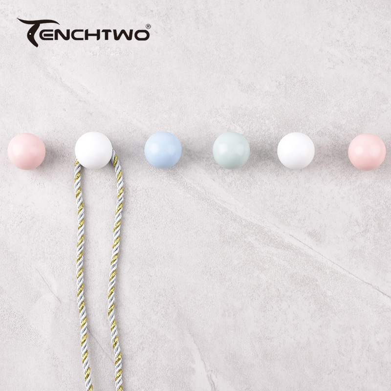 Round Ceramic Hook Clothes Han - Furniture Hardware Supplies 评论和价格