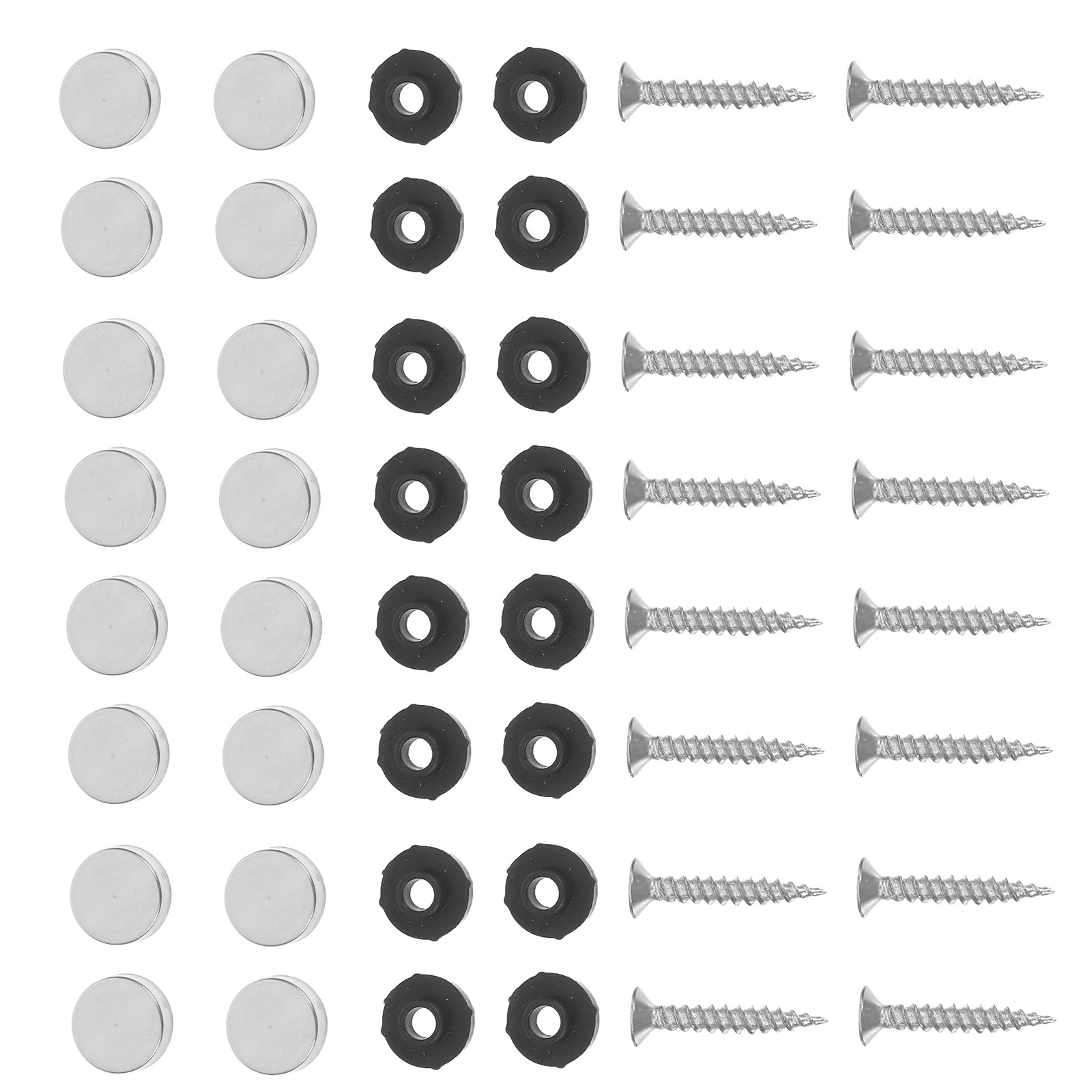100Pcs Mirror Screws 12Mm Stai - Furniture Hardware Fixing Screws 评论和价格