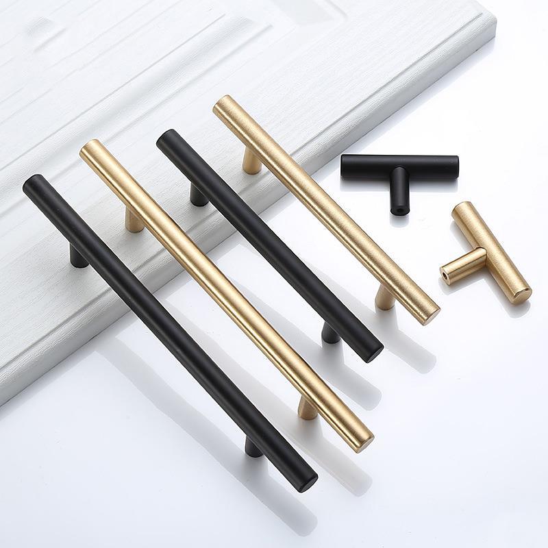 Modern Gold Brushed Straight C - Furniture Hardware Restoration 评论和价格