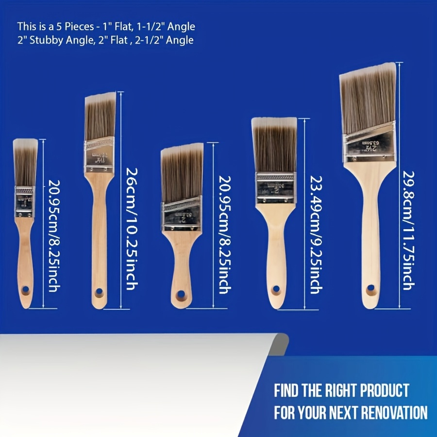 5Pcs High Quality Paint Brush  - Furniture Hardware Supplies 评论和价格