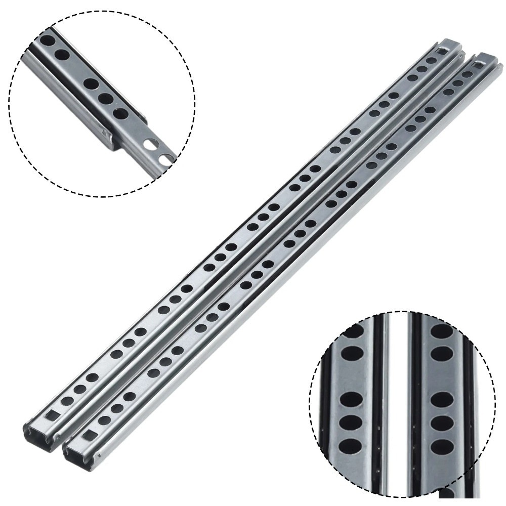 2PCS Smooth Glide Bearing Draw - Drawer Slide Pair 评论和价格