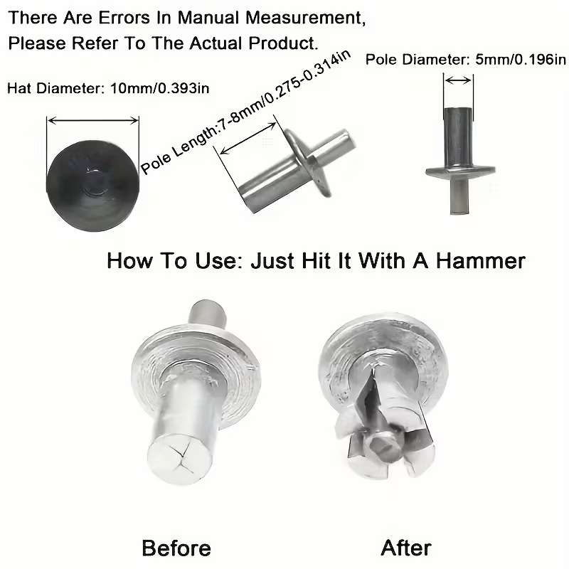 Round Head Aluminum Rivets Fas - Furniture Hardware Fixing Screws 评论和价格