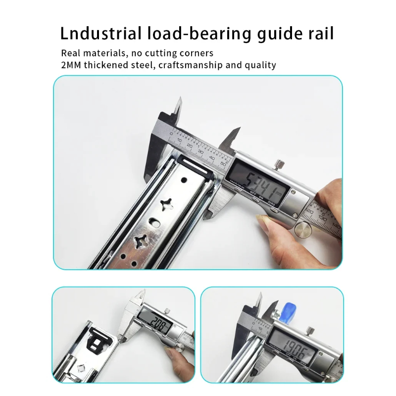 1 Pair 53mm Heavy Duty Drawer  - Drawer Slide Pair 评论和价格
