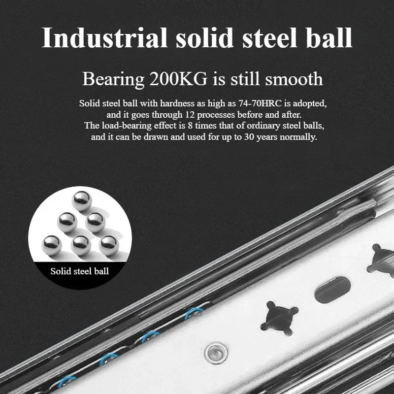 1 Pair 53mm Heavy Duty Drawer  - Drawer Slide Pair 评论和价格
