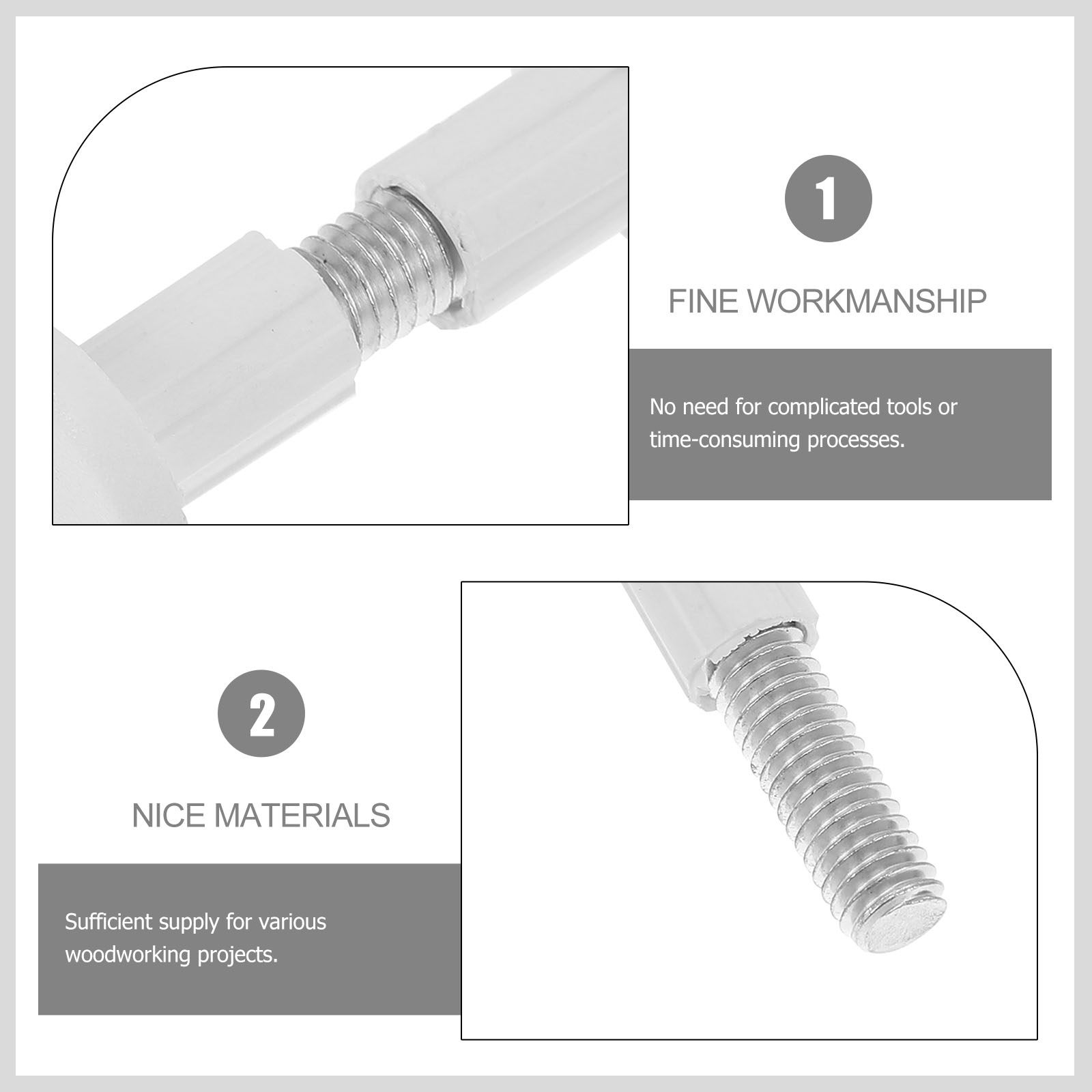 50Pcs Board Fastener Kit Plast - Furniture Joining Hardware 评论和价格