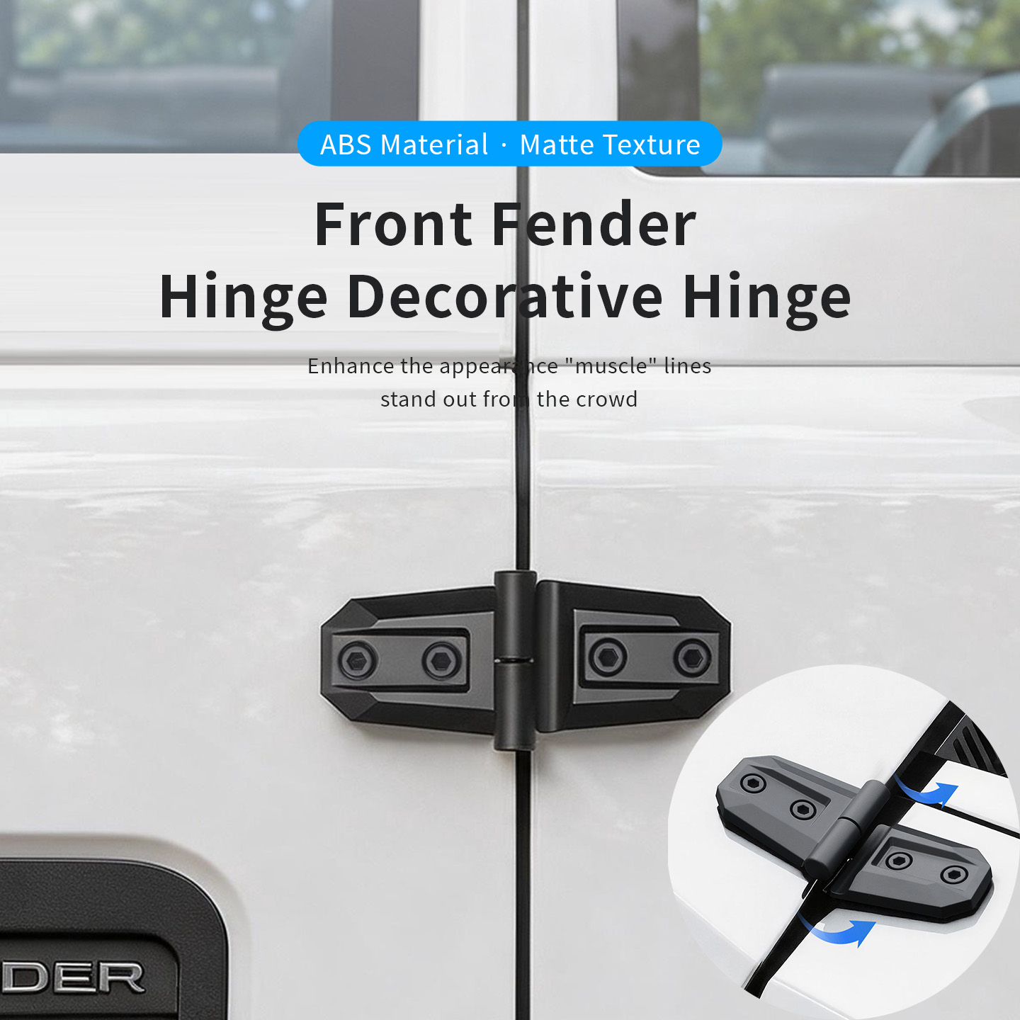 2PCS ABS Car Engine Hood Door  - Furniture Hardware Fittings 评论和价格