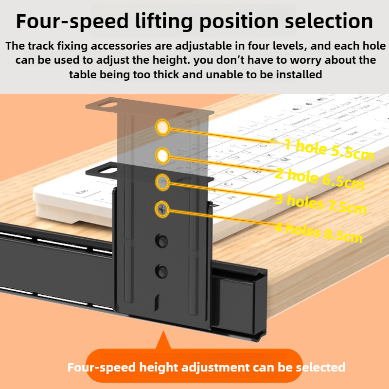 Under Desk Keyboard Tray Slide - Drawer Slide Pair 评论和价格
