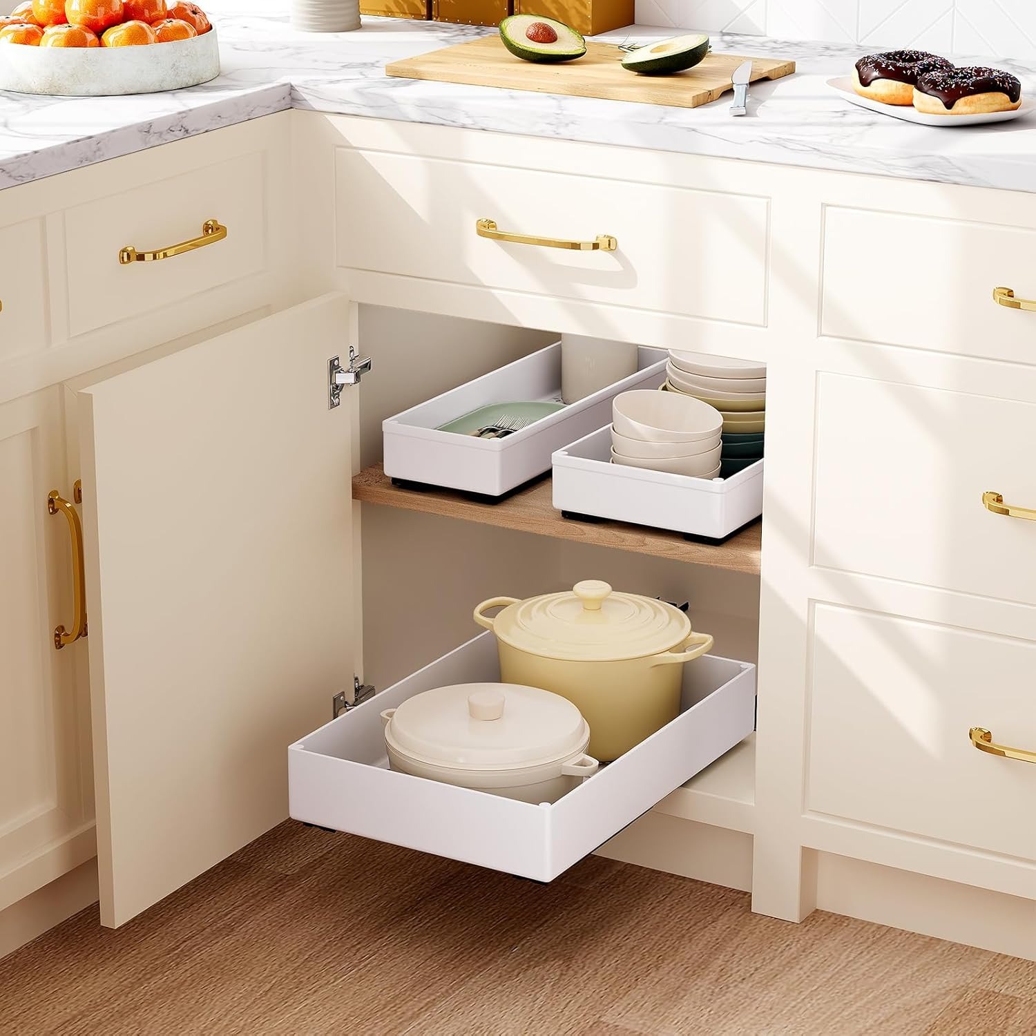1-2pcs Kitchen Organizer Pull  - Drawer Slide Pair 评论和价格