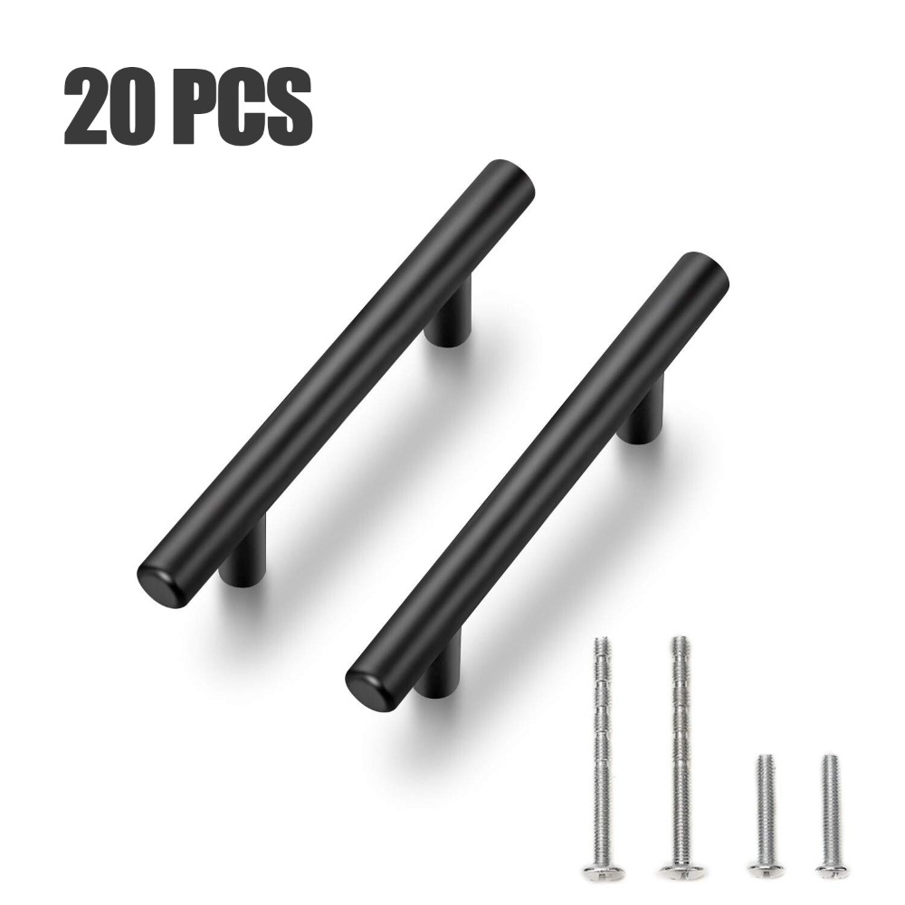 20 PCS Cabinet Pulls Matte Bla - Furniture Hardware Factory 评论和价格