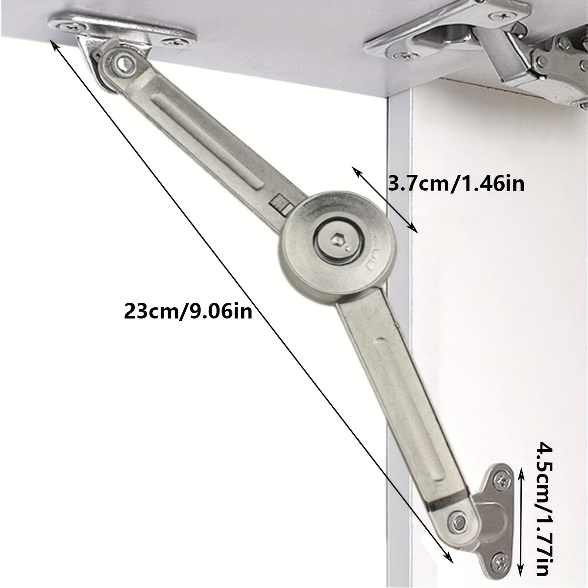 Lid Support Hinge in Satin Nic - Soft Close Hinge 评论和价格