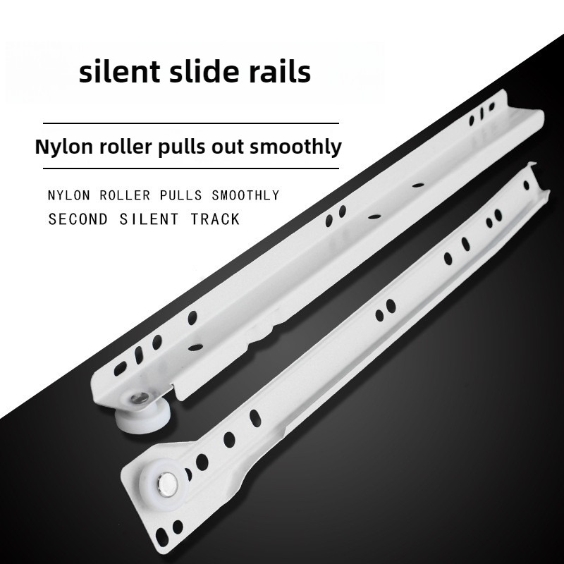 Mute Two Cabinet Rails Drawer  - Drawer Slide Pair 评论和价格