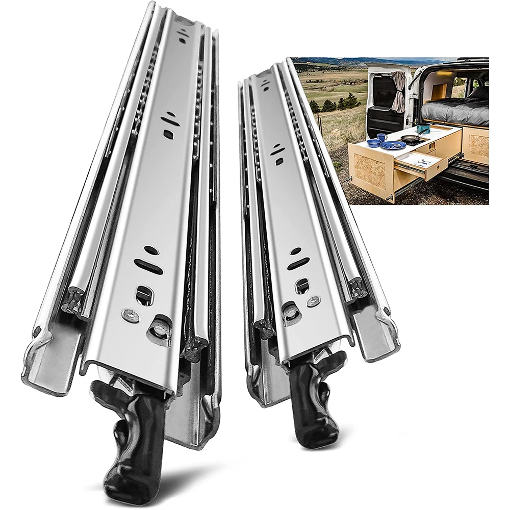 170 Lbs 1 Pair With Lock Heavy - Drawer Slide Pair 评论和价格