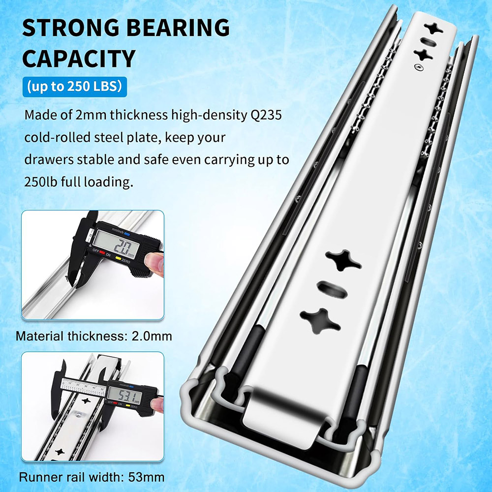 1 Pair Heavy Duty Drawer Slide - Drawer Slide Pair 评论和价格
