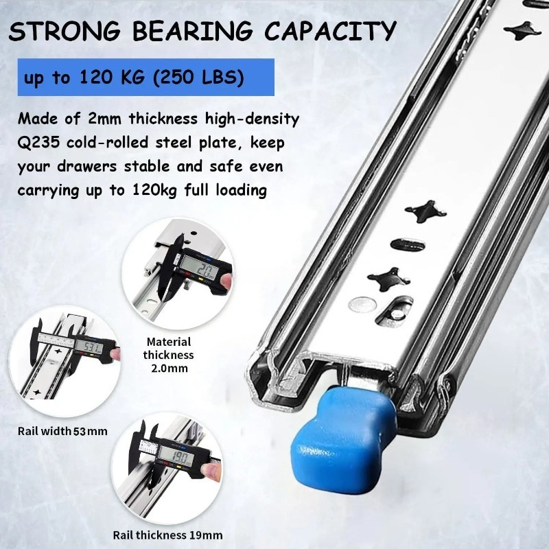 1 Pair Heavy Duty Drawer Slide - Drawer Slide Pair 评论和价格
